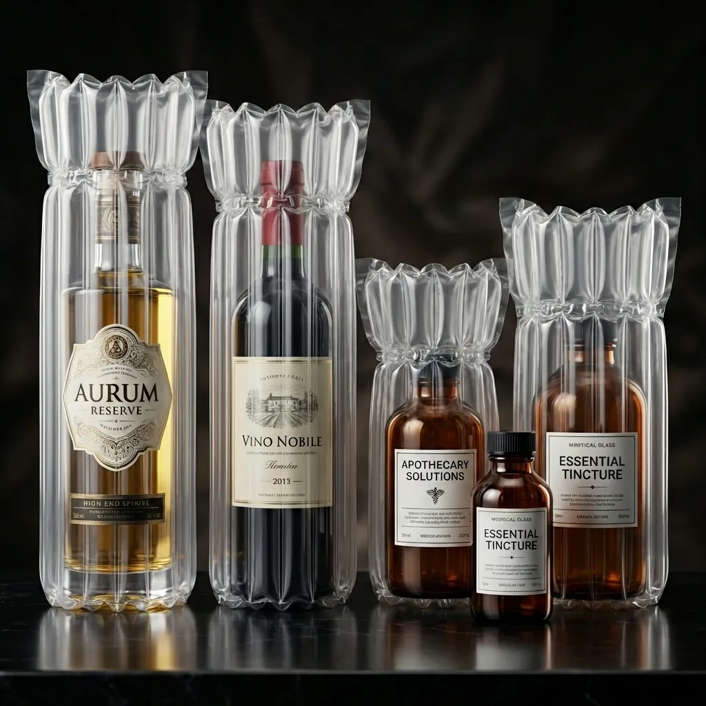 Bottles securely packaged in UNIQBAG